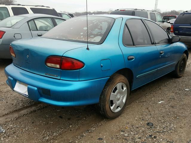 1G1JF5249V7179873 - 1997 CHEVROLET CAVALIER L BLUE photo 4