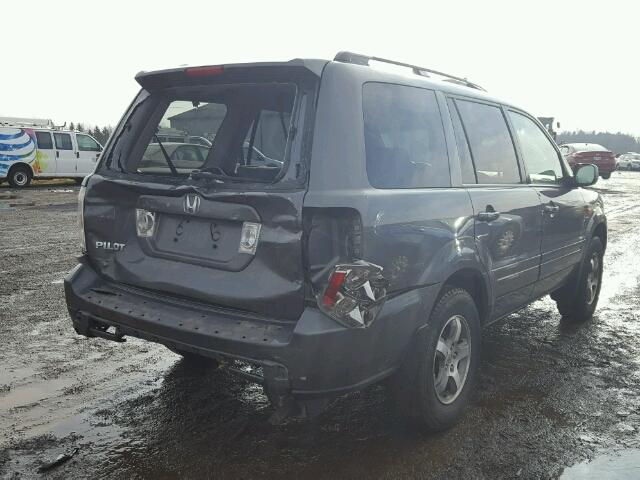 5FNYF28478B025706 - 2008 HONDA PILOT EX GRAY photo 4