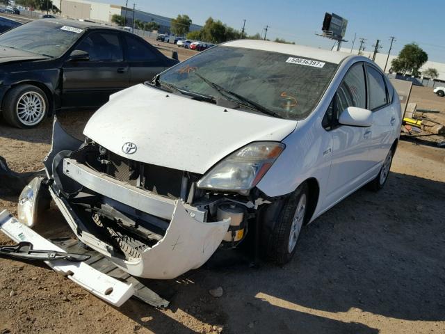 JTDKB20U593543681 - 2009 TOYOTA PRIUS WHITE photo 2