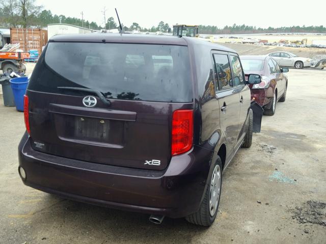 JTLKE50E491079252 - 2009 TOYOTA SCION XB RED photo 4