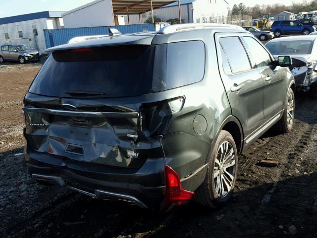 1FM5K8HT3GGB49187 - 2016 FORD EXPLORER P GREEN photo 4