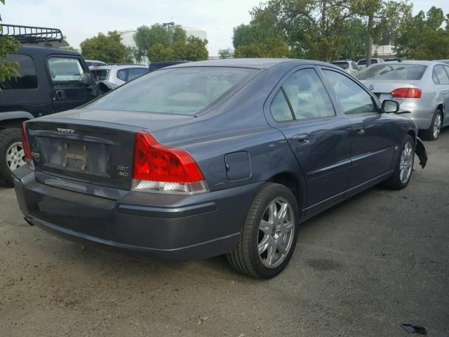 YV1RH592162544418 - 2006 VOLVO S60 2.5T GRAY photo 4