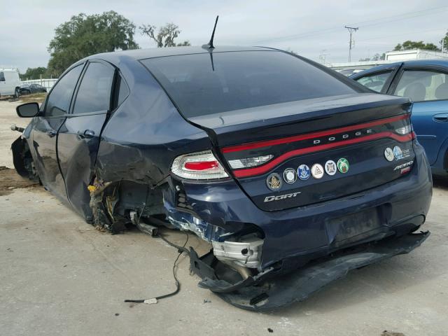 1C3CDFAH2DD240596 - 2013 DODGE DART SE BLACK photo 3