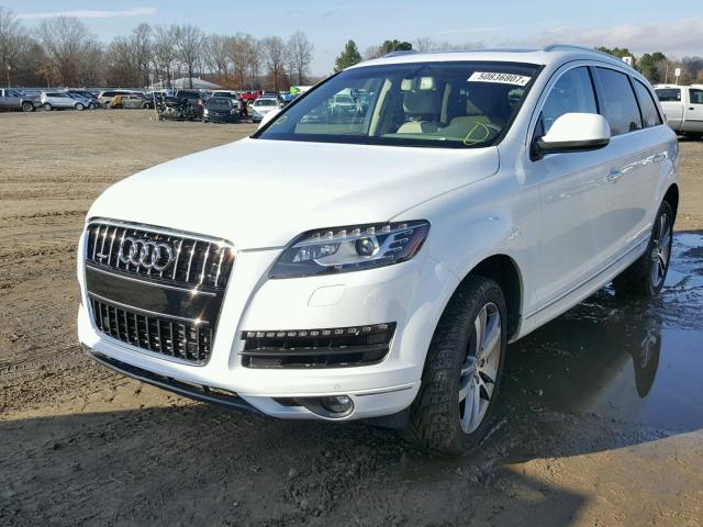 WA1LGAFE2ED015661 - 2014 AUDI Q7 PREMIUM WHITE photo 2