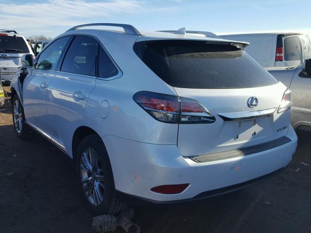 2T2BK1BA8EC238623 - 2014 LEXUS RX 350 WHITE photo 3