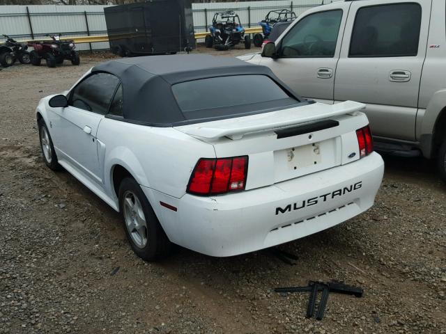 1FAFP444X3F367098 - 2003 FORD MUSTANG WHITE photo 3