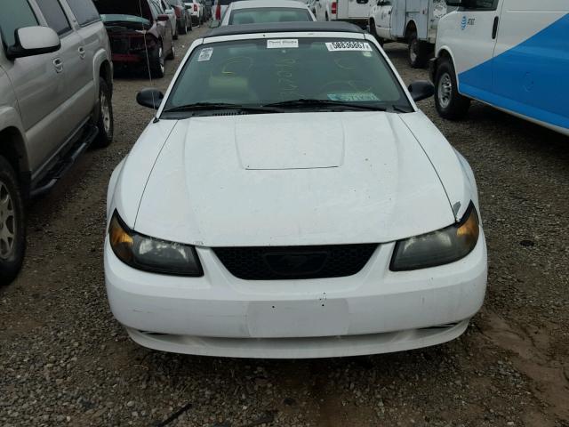 1FAFP444X3F367098 - 2003 FORD MUSTANG WHITE photo 9