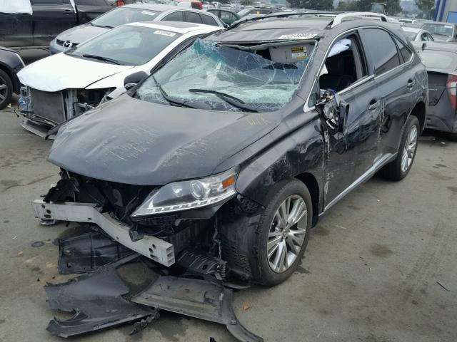 2T2BK1BA2EC230307 - 2014 LEXUS RX 350 BLACK photo 2