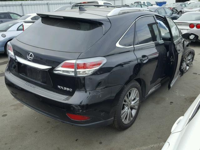 2T2BK1BA2EC230307 - 2014 LEXUS RX 350 BLACK photo 4