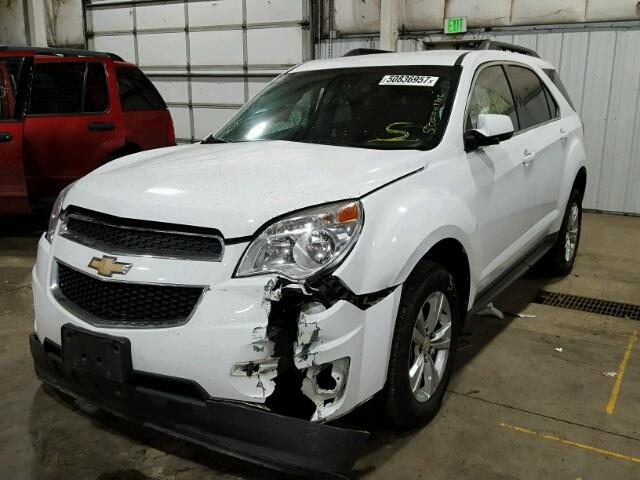 2GNFLEEK7C6165345 - 2012 CHEVROLET EQUINOX LT WHITE photo 2