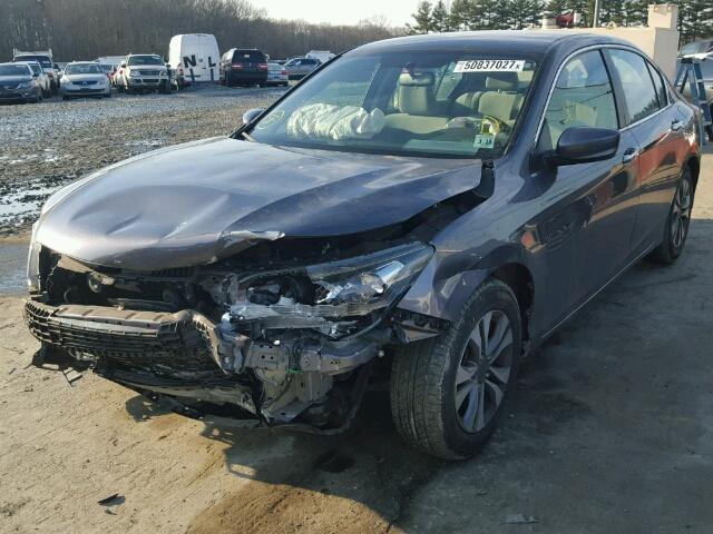 1HGCR2F32DA006500 - 2013 HONDA ACCORD LX GRAY photo 2