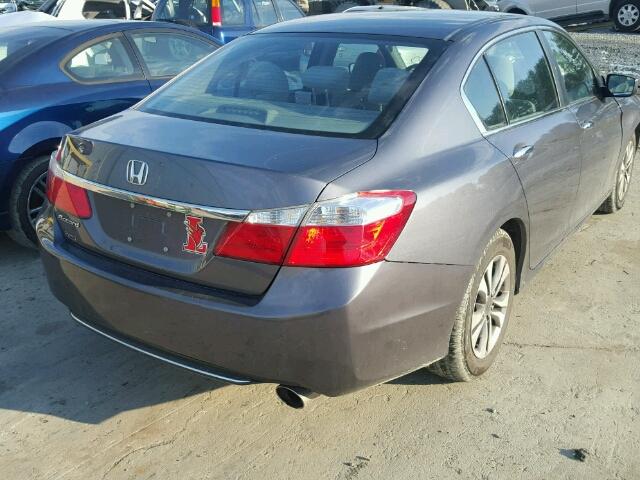 1HGCR2F32DA006500 - 2013 HONDA ACCORD LX GRAY photo 4