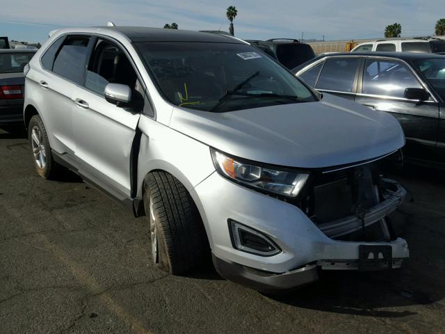 2FMPK3J84FBB55863 - 2015 FORD EDGE SEL SILVER photo 1