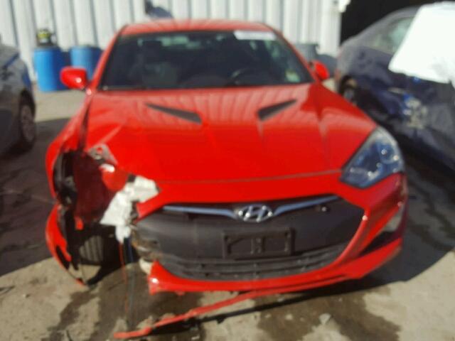 KMHHT6KD0EU116761 - 2014 HYUNDAI GENESIS CO RED photo 9