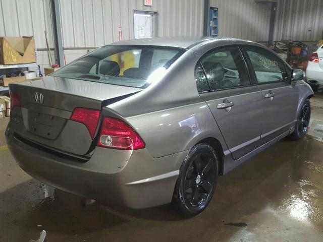 2HGFA16887H300578 - 2007 HONDA CIVIC EX GRAY photo 4