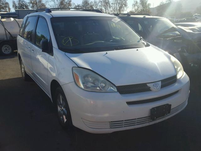 5TDZA23C94S137883 - 2004 TOYOTA SIENNA CE WHITE photo 1