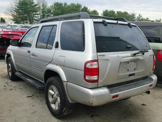 JN8DR09Y03W814221 - 2003 NISSAN PATHFINDER SILVER photo 3