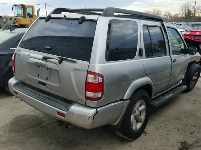 JN8DR09Y03W814221 - 2003 NISSAN PATHFINDER SILVER photo 4