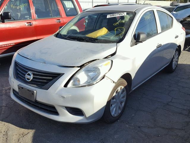 3N1CN7AP9CL913031 - 2012 NISSAN VERSA S SILVER photo 2