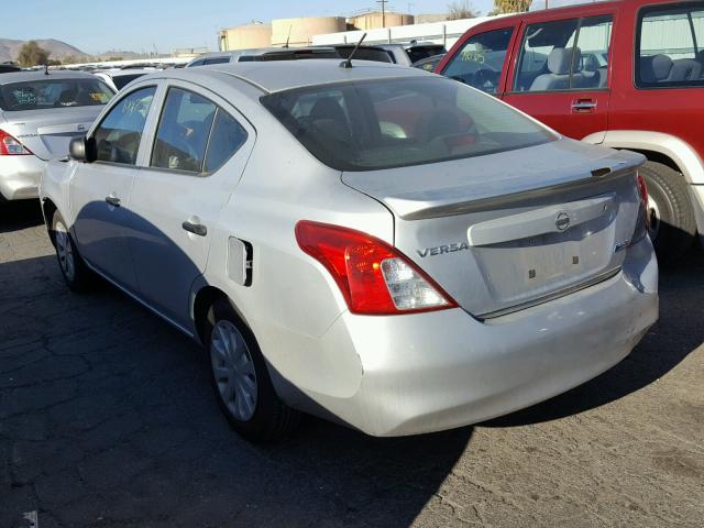 3N1CN7AP9CL913031 - 2012 NISSAN VERSA S SILVER photo 3