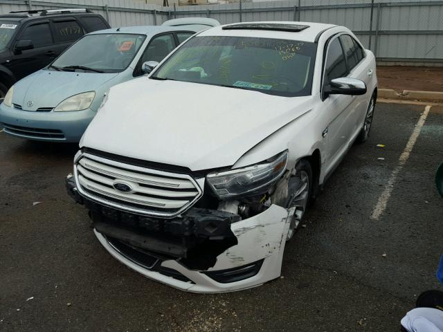 1FAHP2F81DG208706 - 2013 FORD TAURUS LIM WHITE photo 2