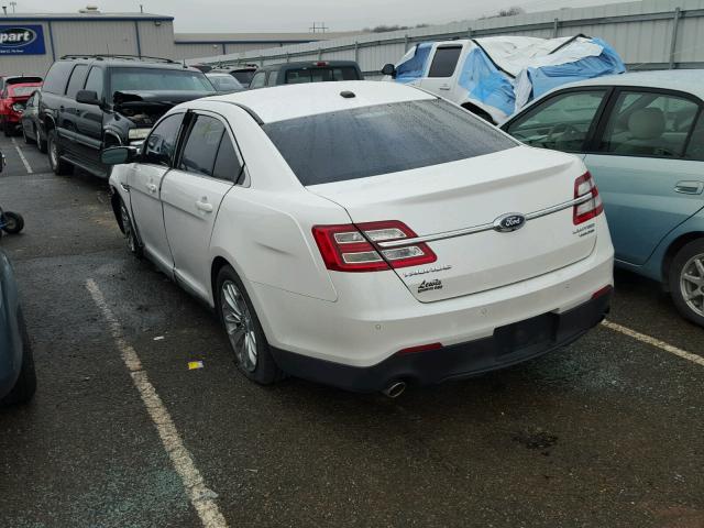 1FAHP2F81DG208706 - 2013 FORD TAURUS LIM WHITE photo 3