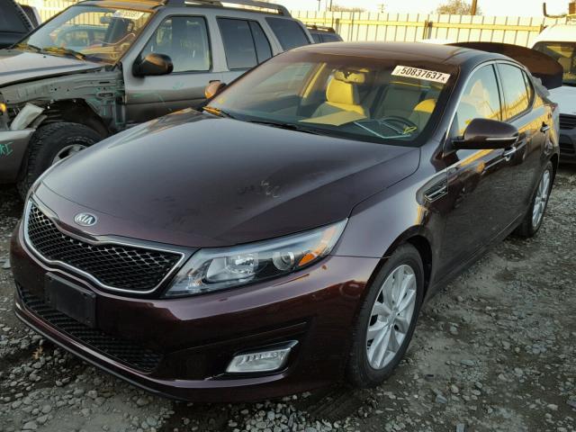 5XXGN4A78FG433432 - 2015 KIA OPTIMA EX MAROON photo 2