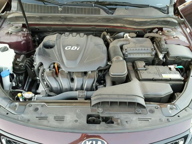 5XXGN4A78FG433432 - 2015 KIA OPTIMA EX MAROON photo 7