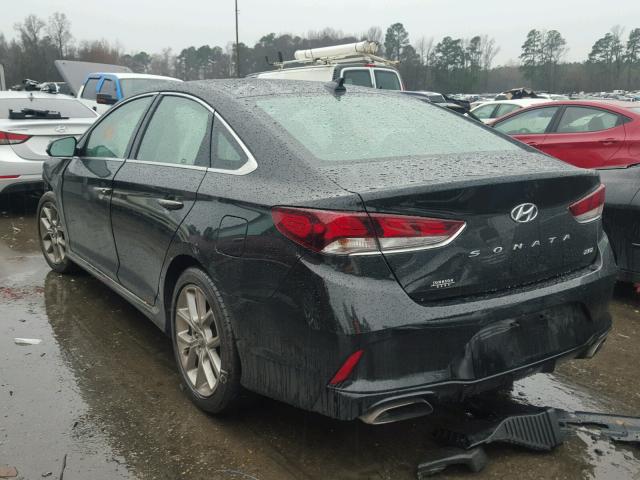 5NPE34AB0JH642209 - 2018 HYUNDAI SONATA SPO BLACK photo 3