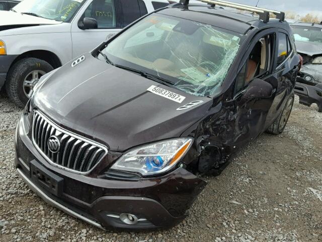 KL4CJDSB9DB098224 - 2013 BUICK ENCORE PRE BROWN photo 2
