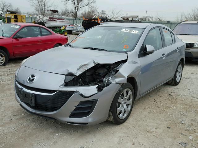 JM1BL1SF7A1218357 - 2010 MAZDA 3 I GRAY photo 2