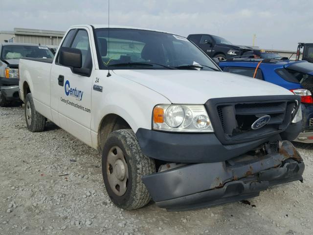 1FTRF12W85NA40656 - 2005 FORD F150 WHITE photo 1