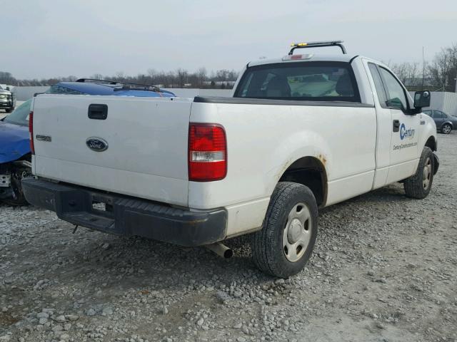 1FTRF12W85NA40656 - 2005 FORD F150 WHITE photo 4