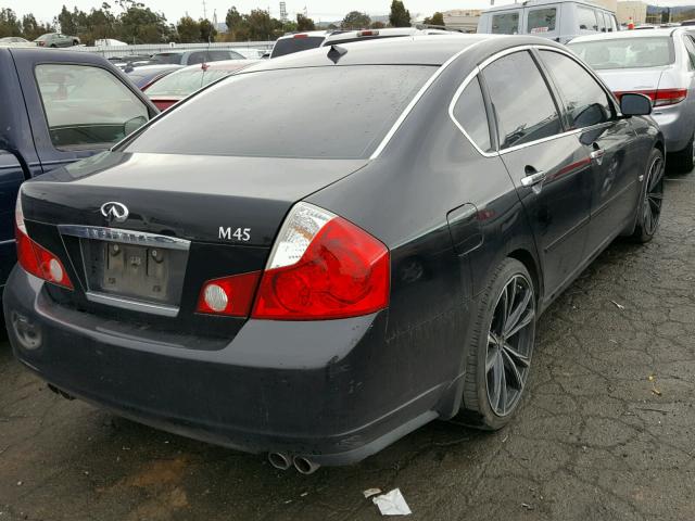 JNKBY01E67M402151 - 2007 INFINITI M45 BASE BLACK photo 4