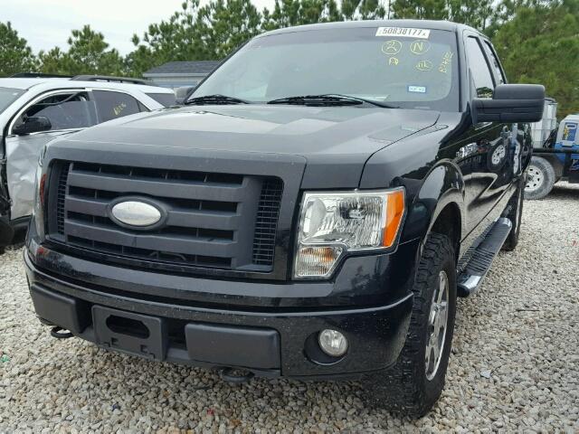 1FTRX14809KB24652 - 2009 FORD F150 SUPER BLACK photo 2