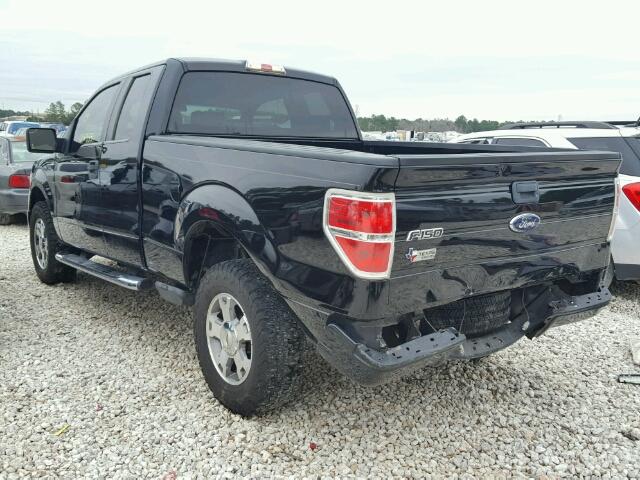 1FTRX14809KB24652 - 2009 FORD F150 SUPER BLACK photo 3