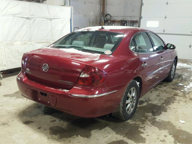 2G4WD582861172643 - 2006 BUICK LACROSSE C MAROON photo 4