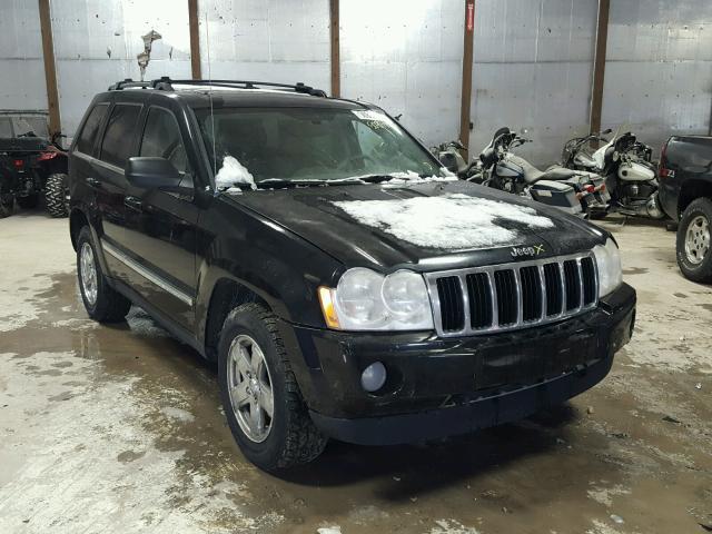 1J4HR582X5C701818 - 2005 JEEP GRAND CHER BLACK photo 1