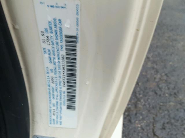 3VWCK21YX3M311280 - 2003 VOLKSWAGEN NEW BEETLE TAN photo 10