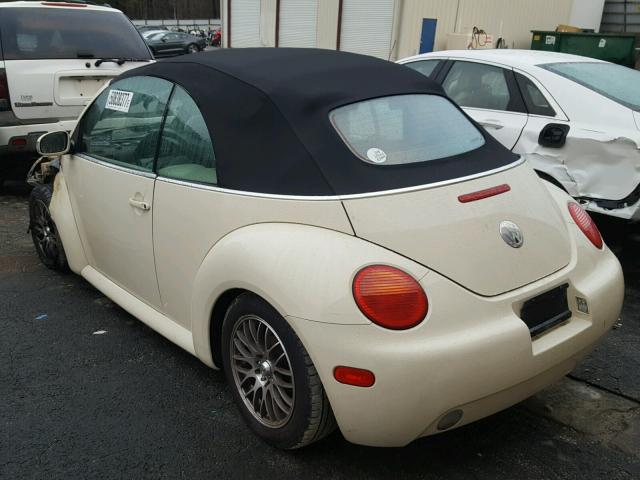 3VWCK21YX3M311280 - 2003 VOLKSWAGEN NEW BEETLE TAN photo 3