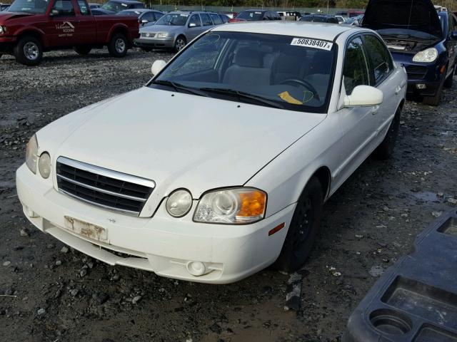 KNAGD126645314171 - 2004 KIA OPTIMA LX WHITE photo 2