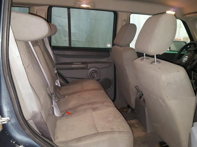 1J8HG48P17C676207 - 2007 JEEP COMMANDER BLUE photo 6