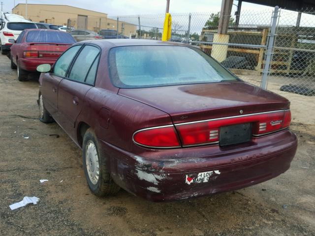 2G4WS52J221288159 - 2002 BUICK CENTURY CU MAROON photo 3