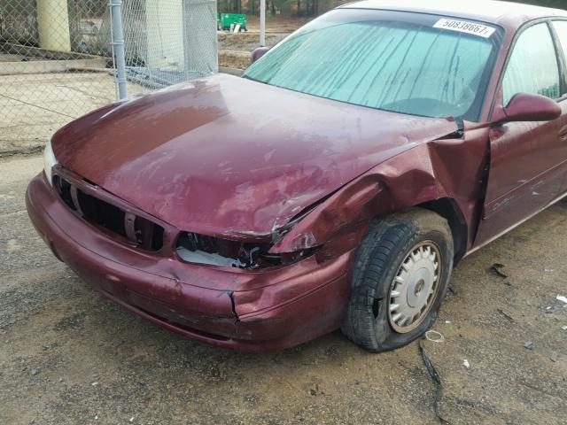 2G4WS52J221288159 - 2002 BUICK CENTURY CU MAROON photo 9