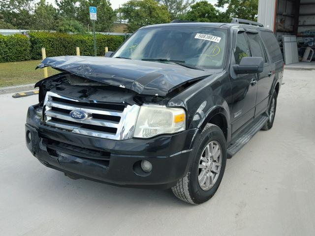 1FMFK15518LA55464 - 2008 FORD EXPEDITION BLACK photo 2