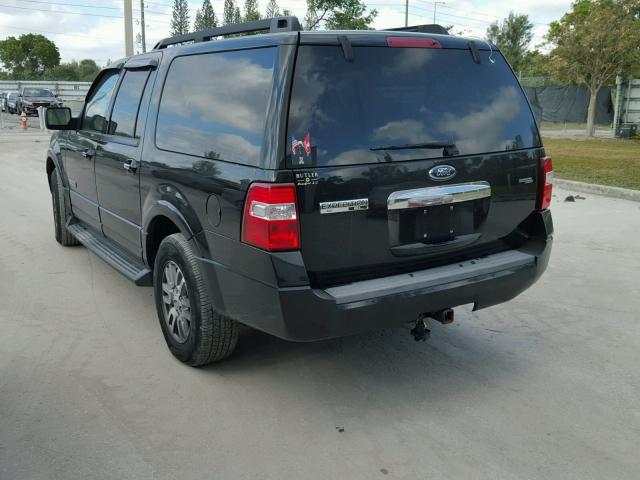 1FMFK15518LA55464 - 2008 FORD EXPEDITION BLACK photo 3