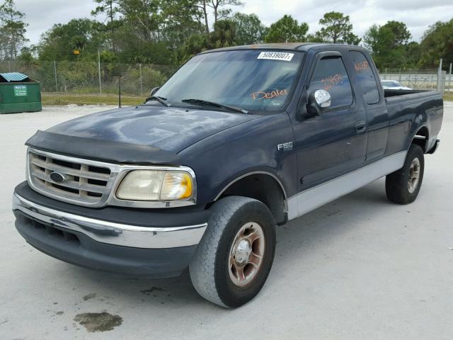 1FTZX1723YNA30673 - 2000 FORD F150 BLUE photo 2