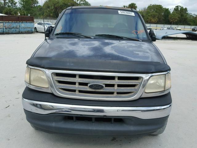 1FTZX1723YNA30673 - 2000 FORD F150 BLUE photo 9