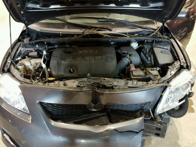 2T1BU4EE7AC497466 - 2010 TOYOTA COROLLA BA GRAY photo 7