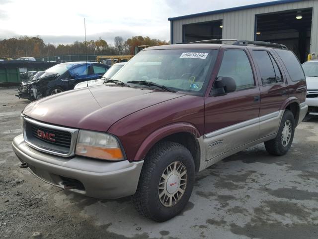 1GKDT13W7Y2376133 - 2000 GMC JIMMY / EN MAROON photo 2